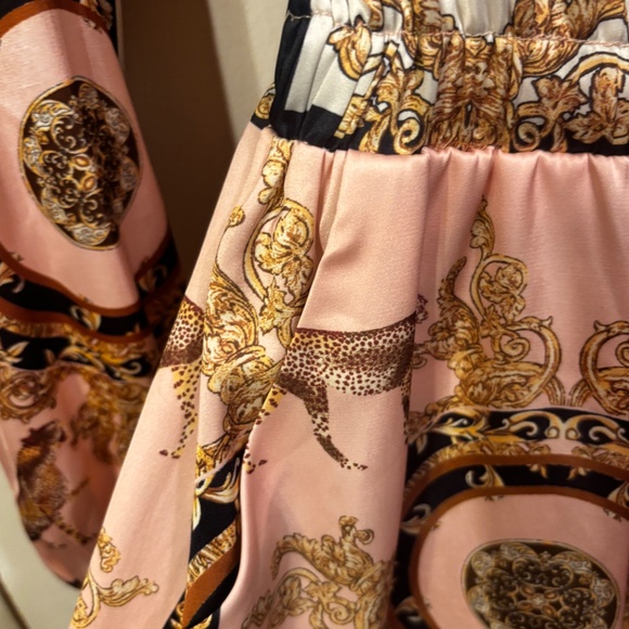 No1Los Angeles Paisley romper long sleeves elastic waist zip up S long sleeves - Picture 2 of 14